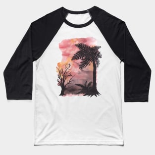 Palm trees and sunset Baseball T-Shirt